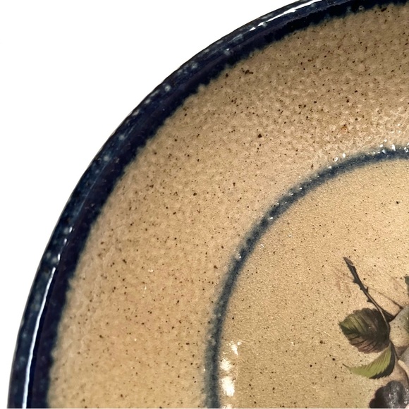 Vintage Monroe Salt Works Floral Blossom Print Pasta Plate - Picture 6 of 11